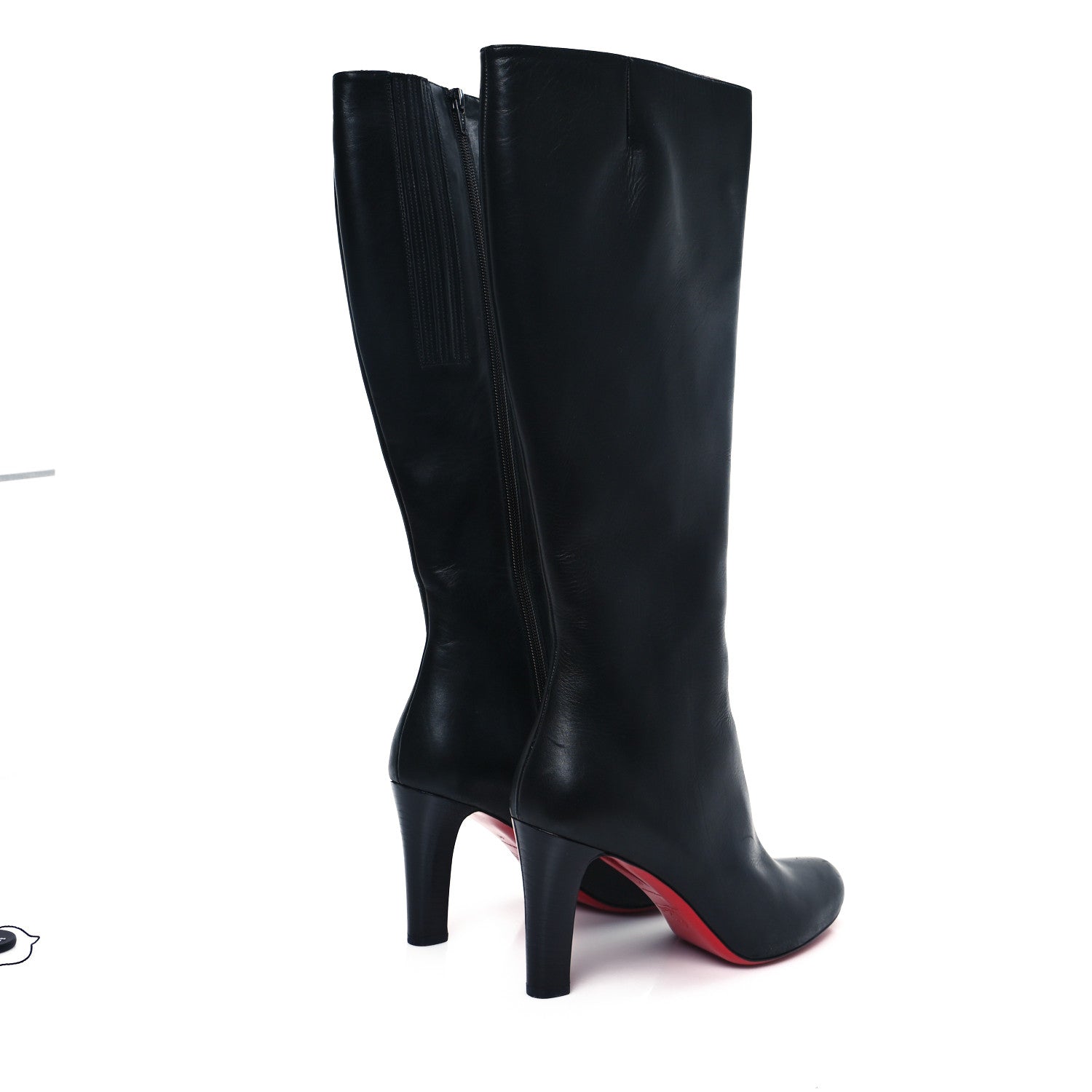 Christian Louboutin Calfskin Miss Tack Botta 85 Boots 41 Black 4 of 7