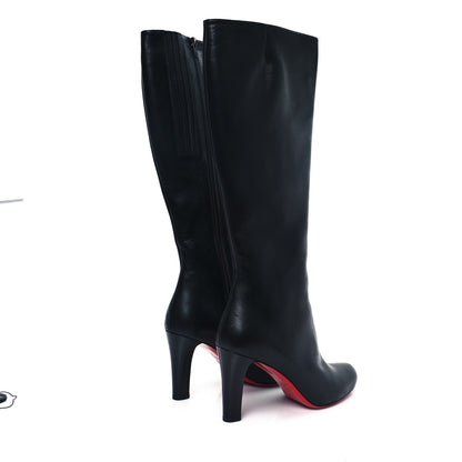 Christian Louboutin Calfskin Miss Tack Botta 85 Boots 41 Black 4 of 7