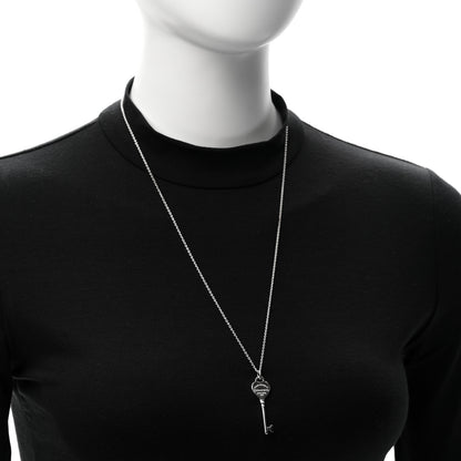 Tiffany Sterling Silver Return to Tiffany Heart Key Pendant Necklace 2 of 5