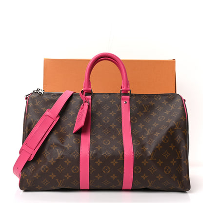 Louis Vuitton Monogram Keepall Bandouliere 45 Pondichery Pink 10 of 10