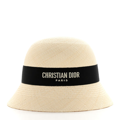 Christian Dior Straw D-Tulipe Brim Hat 3 of 10