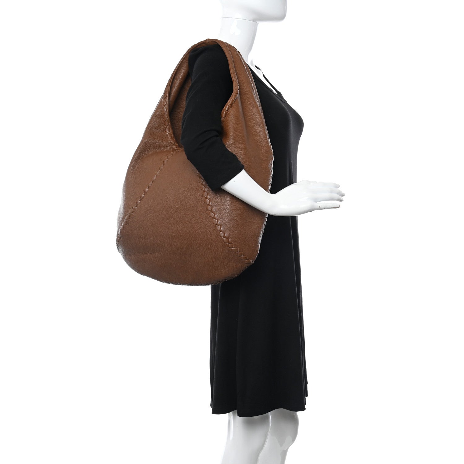 Bottega Veneta Cervo Deerskin Large Hobo Brown 2 of 9