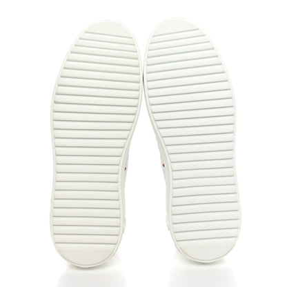Louis Vuitton Lambskin Embossed Floral Monogram Time Out Sneakers 39 White 6 of 9
