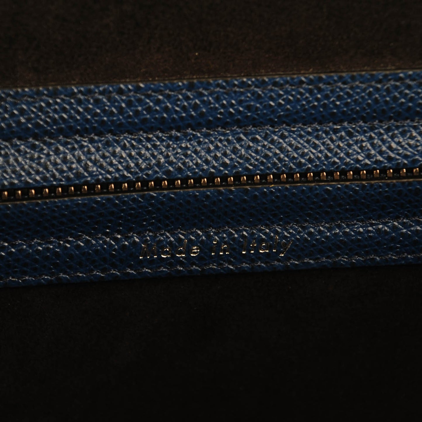 Grained Calfskin Medium Phantom Luggage Indigo