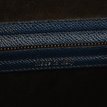 Celine Grained Calfskin Medium Phantom Luggage Indigo 6 of 7