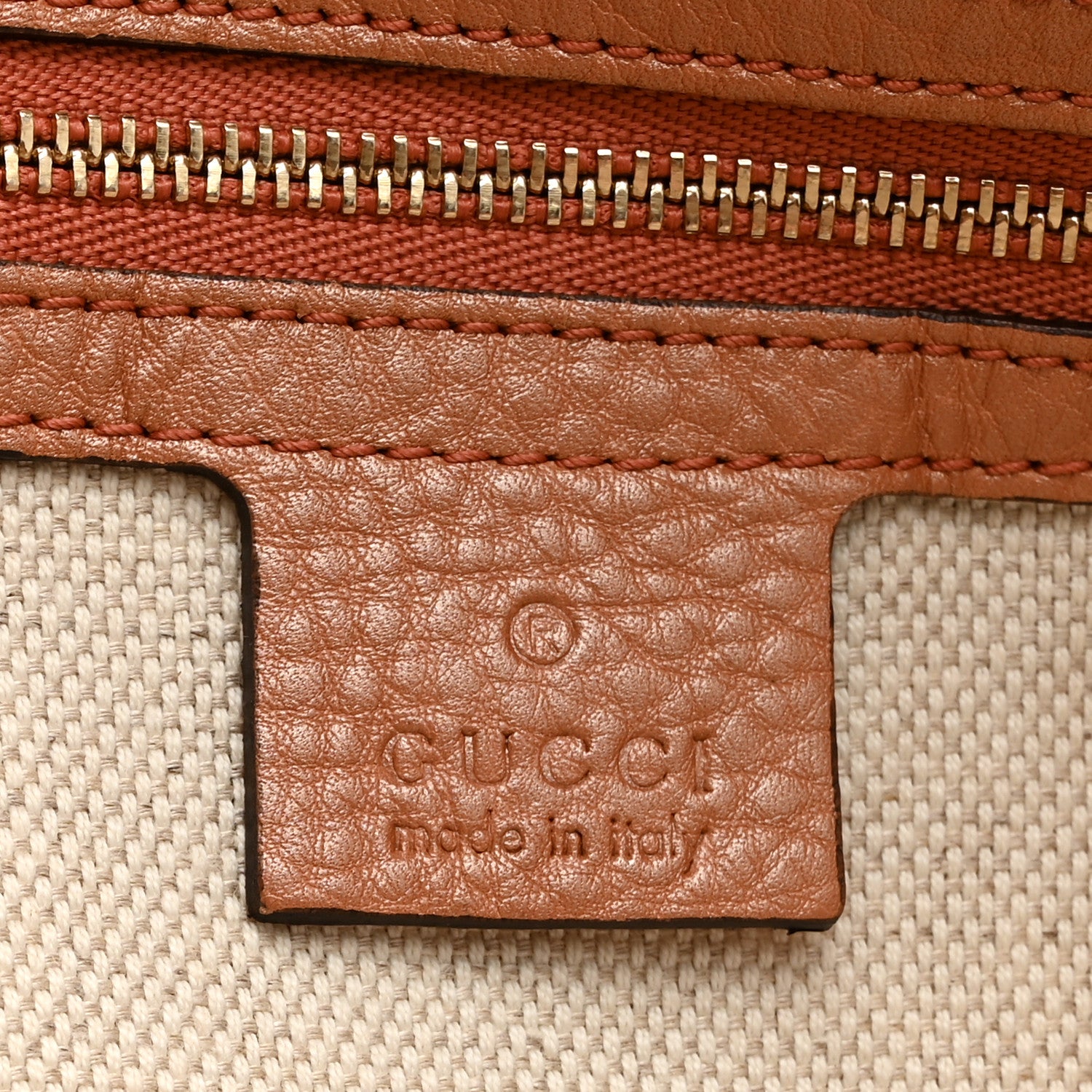Gucci Metallic Pebbled Calfskin Small Soho Top Handle Bag Blush 6 of 11