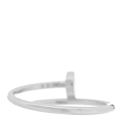 Cartier 18K White Gold Small Juste Un Clou Ring 60 9 3 of 5