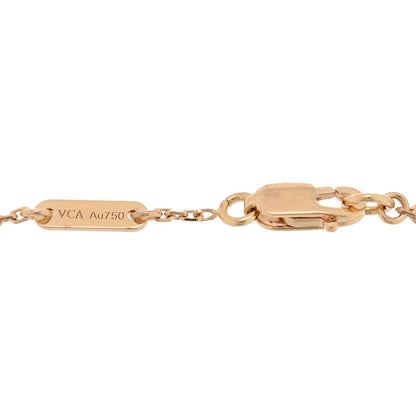 Van Cleef & Arpels 18K Rose Gold Carnelian Sweet Alhambra Bracelet 3 of 4