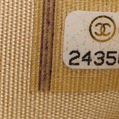 Chanel Cracked Metallic Calfskin Quilted Compact Boy Wallet Gold 7 of 7