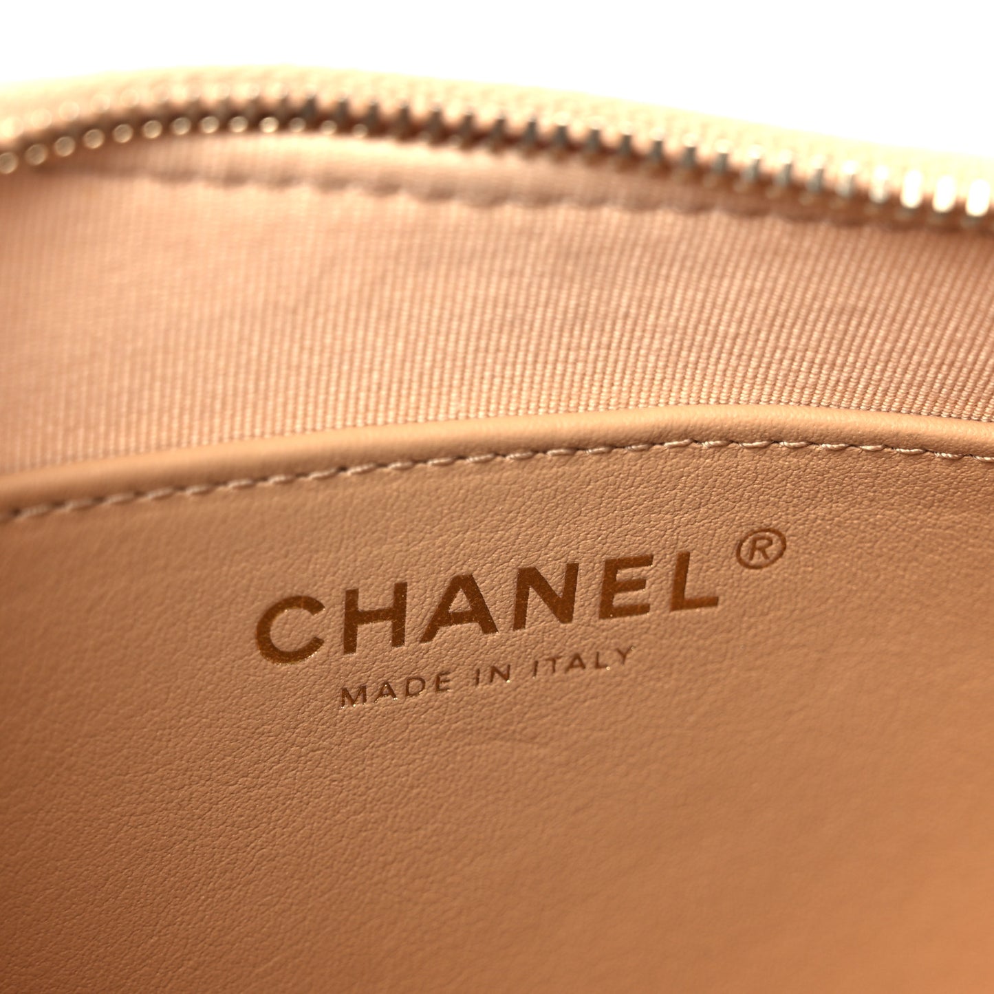 Aged Calfskin Quilted Small Chanel 19 Hobo  Beige