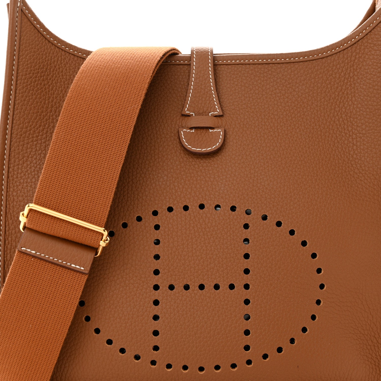 Hermes Taurillon Clemence Evelyne III PM Gold 8 of 11