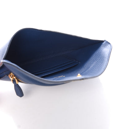 Prada Vitello Grain Envelope Wallet Bluette 5 of 6