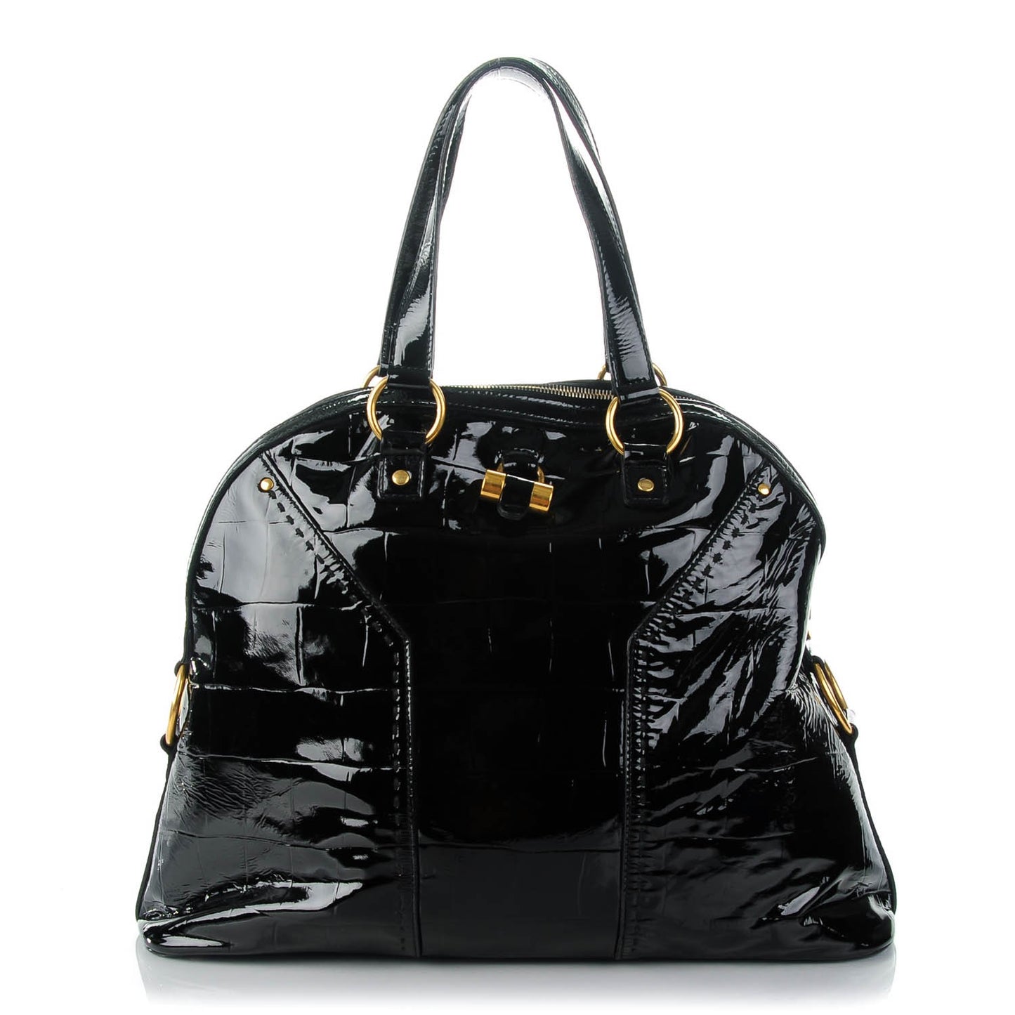 Patent Croc Oversized Muse Black