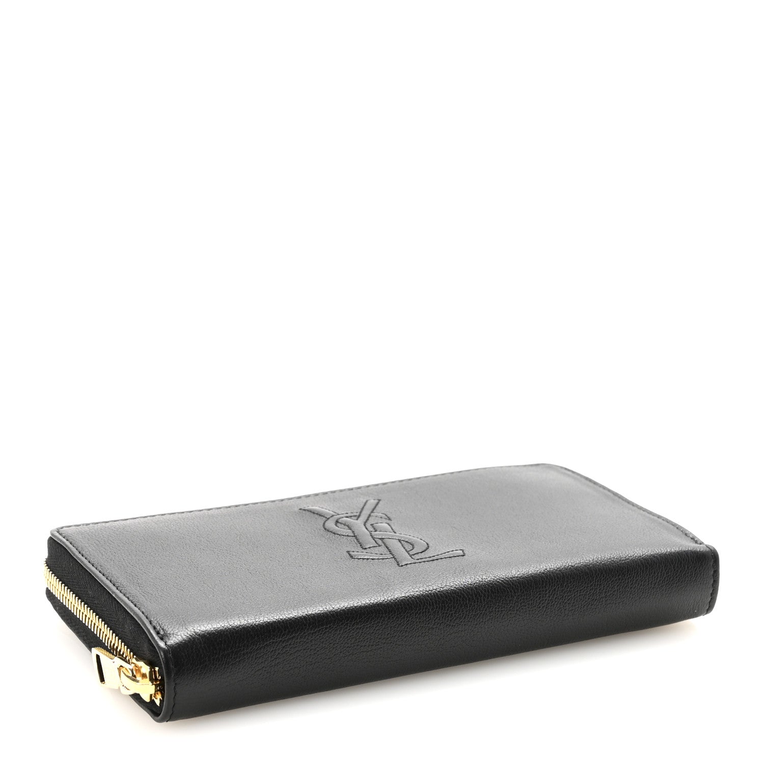 Saint Laurent Chevre Belle De Jour Zip Around Wallet Black 4 of 7