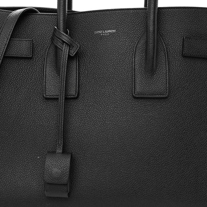 Saint Laurent Grained Calfskin Small Sac De Jour Black 9 of 12