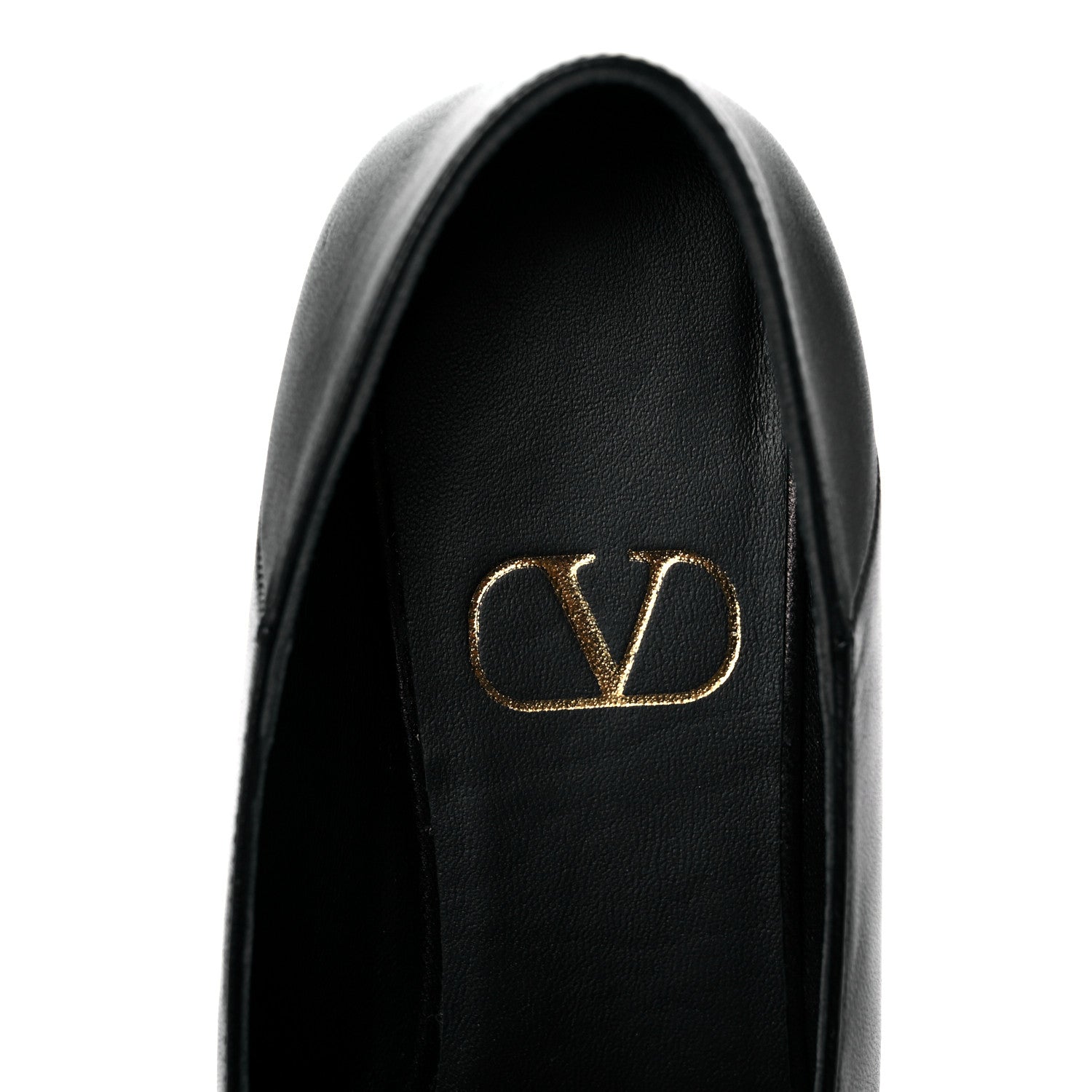 Valentino Garavani Nappa Stud Sign Loafers 40 Black 7 of 9
