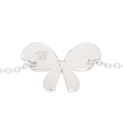 Tiffany Sterling Silver 18K Rose Gold Return to Tiffany Love Bugs Butterfly Chain Bracelet 3 of 6