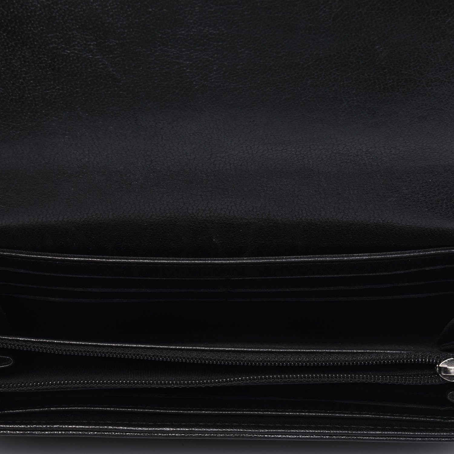 Chanel Sheepskin Quilted Mademoiselle Vintage Flap Wallet Black 4 of 14