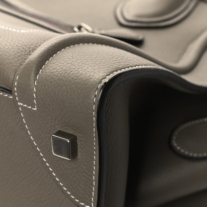 Celine Drummed Calfskin Mini Luggage Souris 11 of 13