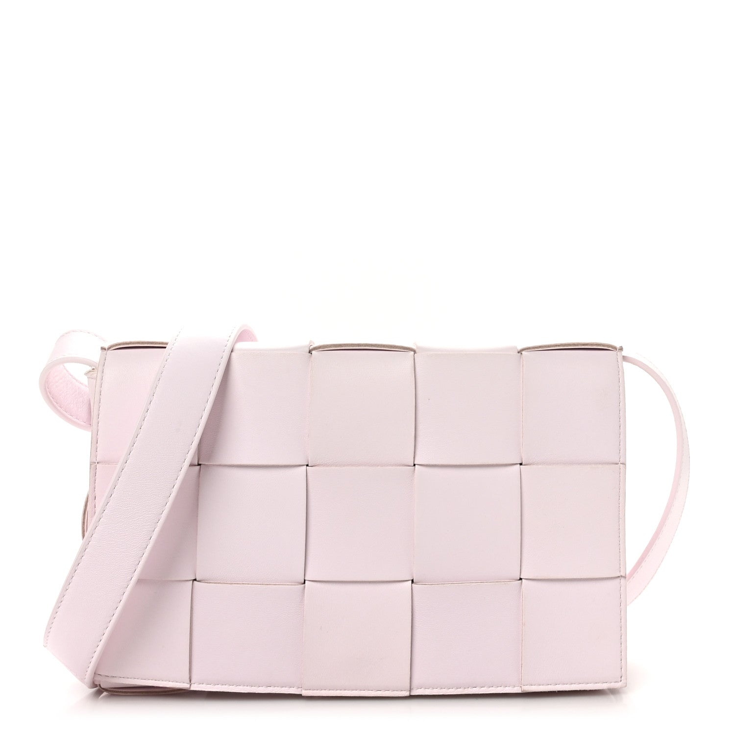 Bottega Veneta Lambskin Maxi Intrecciato Cassette Crossbody Bag Bliss Washed 1 of 9