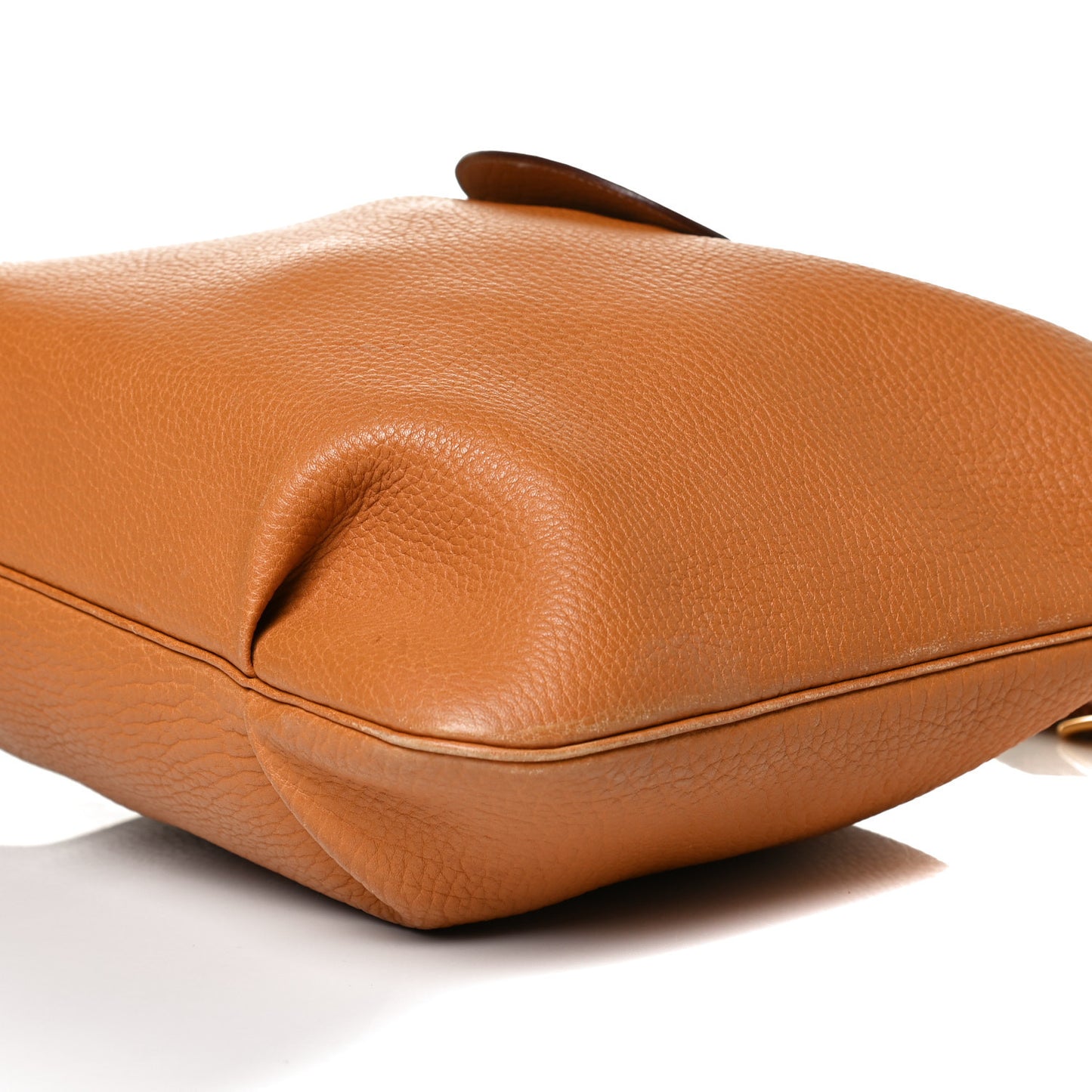 Taurillon Clemence Mini Rodeo Shoulder Bag Moutarde