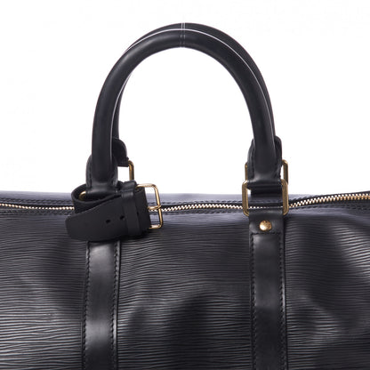 Louis Vuitton Epi Keepall 45 Black 7 of 9