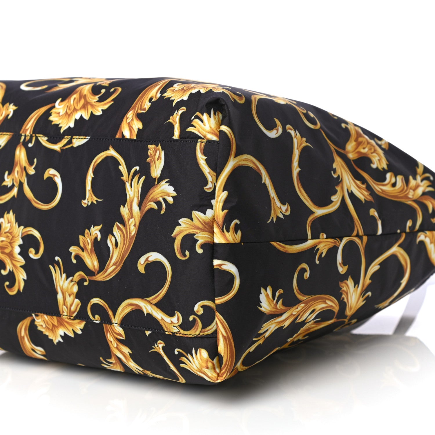 Versace Nylon Baroque Print Tote Black 10 of 10