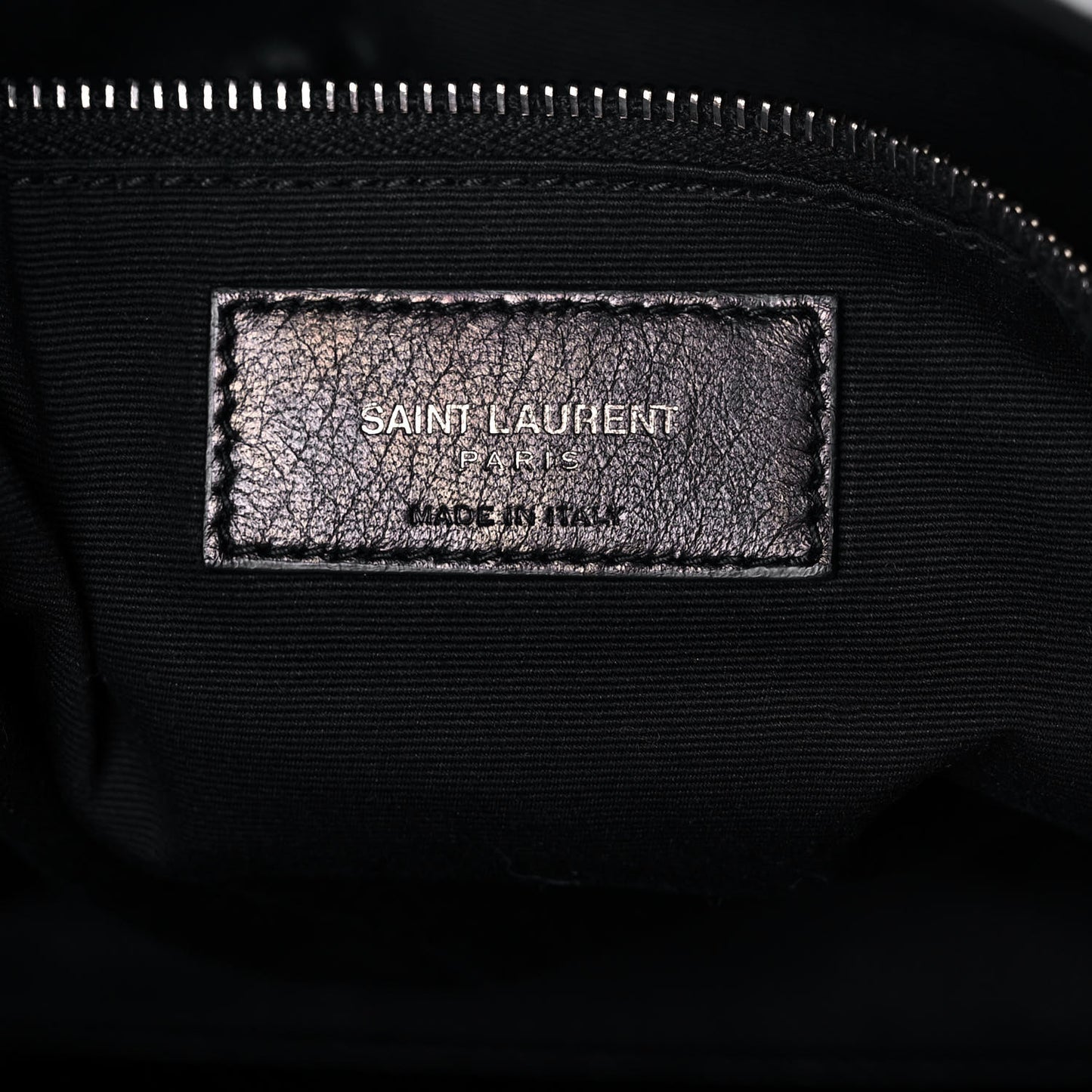 Crinkled Calfskin Matelasse Monogram Large Niki Shopping Tote Bag Black
