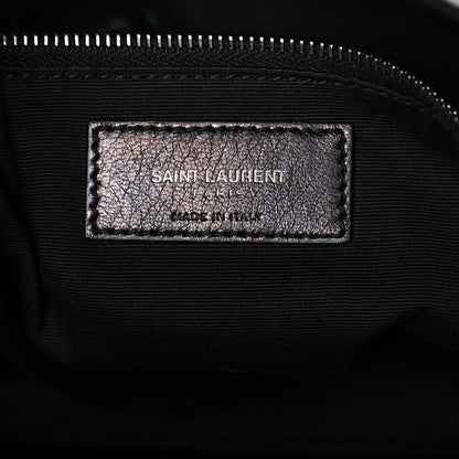 Saint Laurent Crinkled Calfskin Matelasse Monogram Large Niki Shopping Tote Bag Black 7 of 12