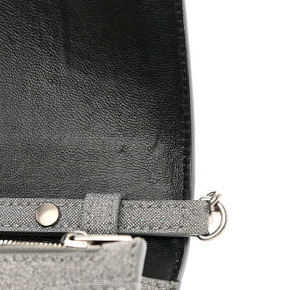 Balenciaga Glitter Fabric Hourglass Chain Bag Grey 12 of 14