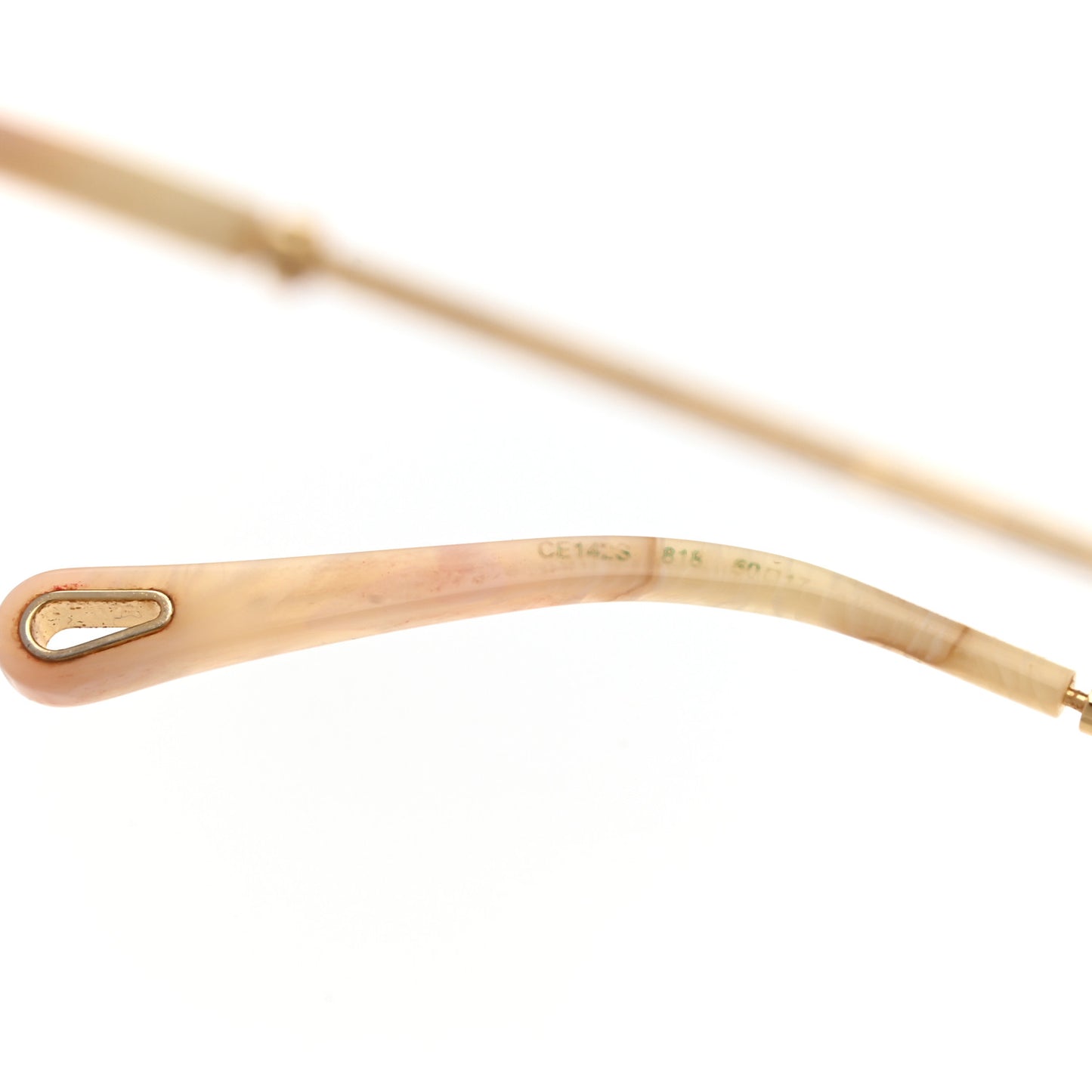 Rosie Bevelled Round Sunglasses CE142S Gold Gradient Coral