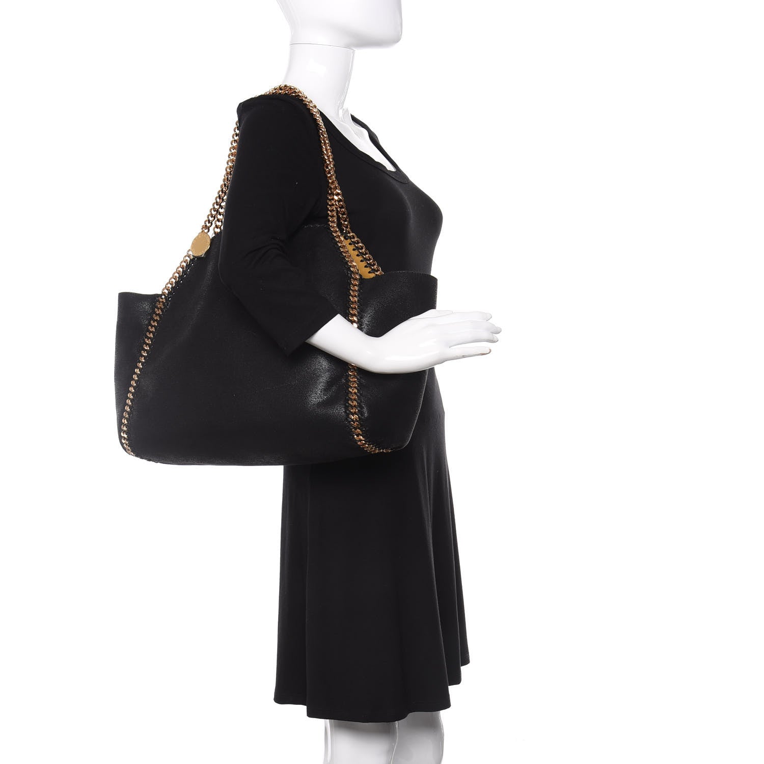 Stella McCartney Shaggy Deer Falabella Reversible Tote Black 2 of 11