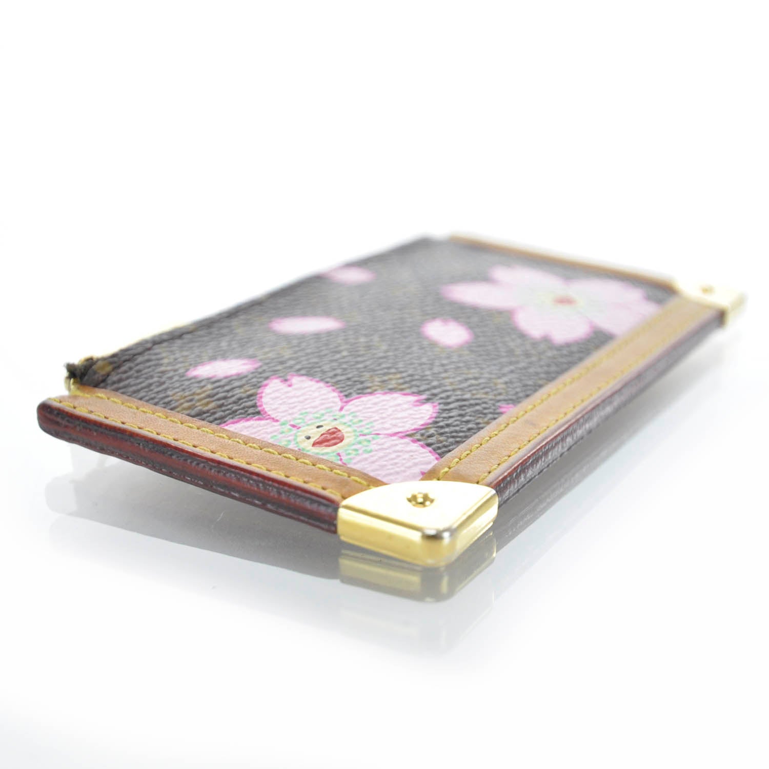 Louis Vuitton Monogram Cherry Blossom Key Pouch Brown 3 of 6