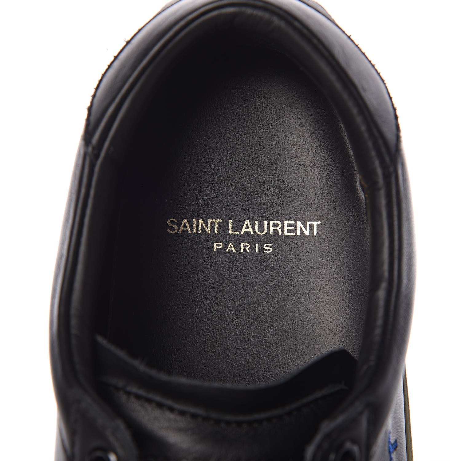 Saint Laurent Calfskin Court Classic Sneakers 39 Black 6 of 16
