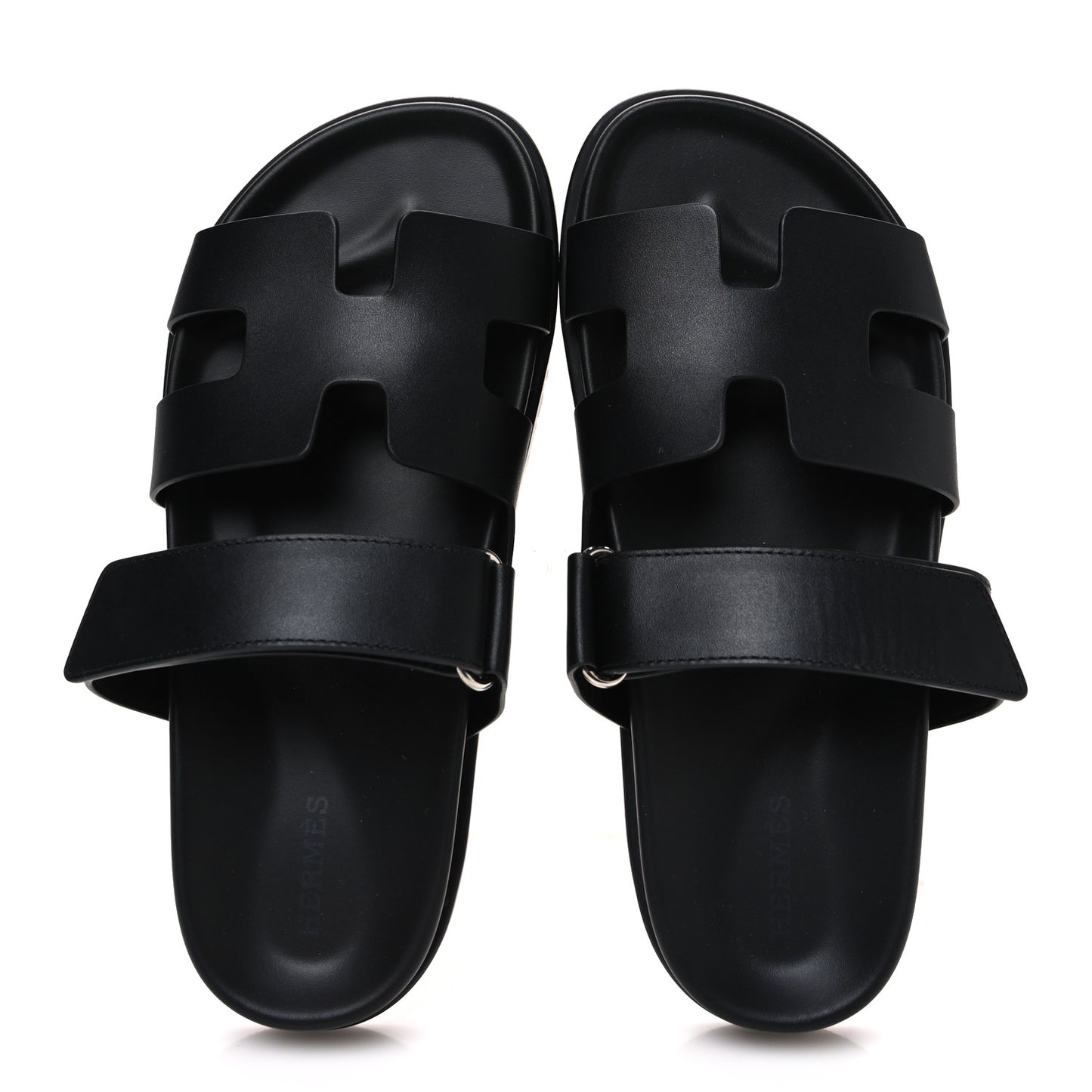 Calfskin Womens Chypre Sandals 37.5 Black