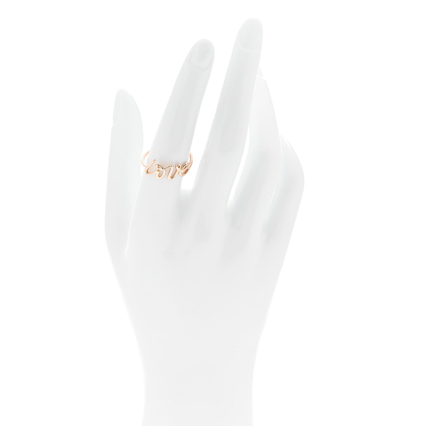 18K Rose Gold Paloma's Graffiti Love Ring 56 7.75