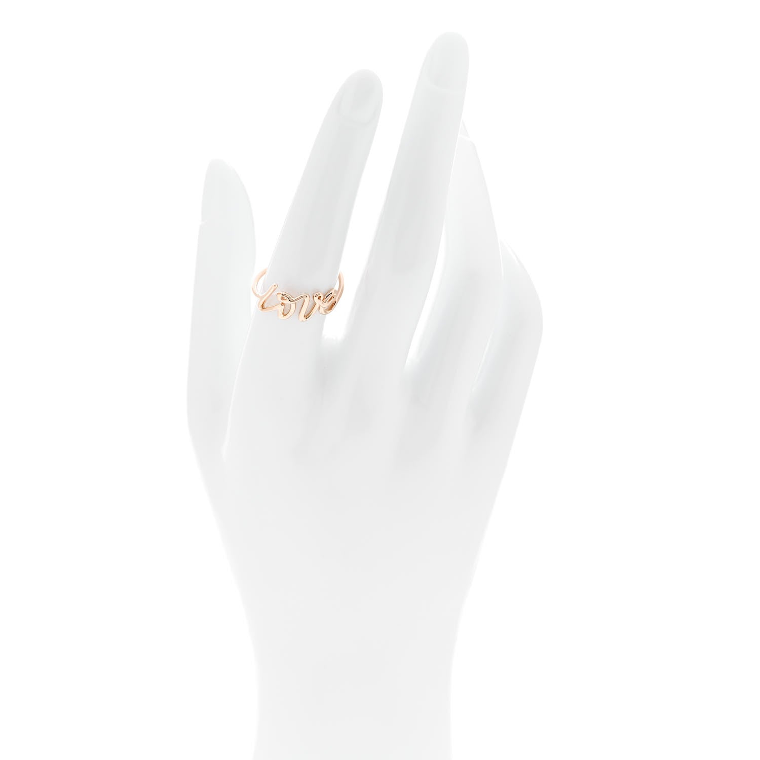 Tiffany 18K Rose Gold Paloma's Graffiti Love Ring 56 7.75 2 of 6