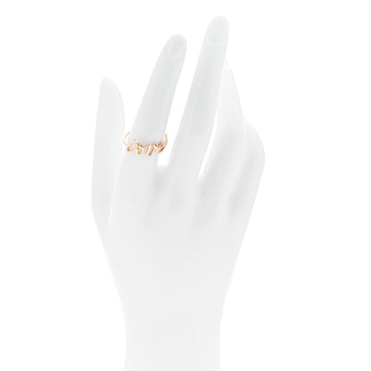 Tiffany 18K Rose Gold Paloma's Graffiti Love Ring 56 7.75 2 of 6