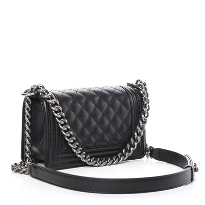 Chanel Caviar Quilted Small Boy Flap Black 3 of 10
