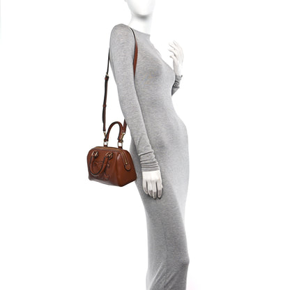 Celine Smooth Calfskin Triomphe Small Boston Bag Tan 2 of 10