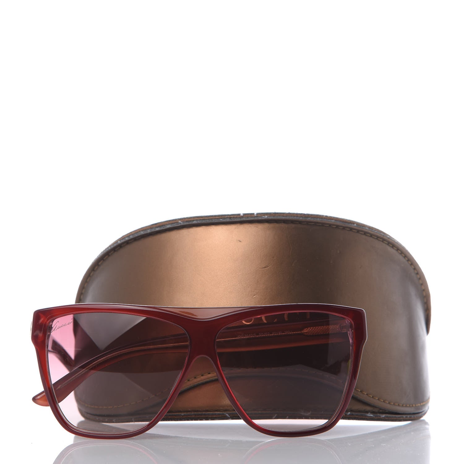 Gucci Acetate Sunglasses GG3540/S Red 8 of 8