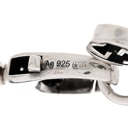 Gucci Sterling Silver Torchon Double G Bracelet 4 of 5