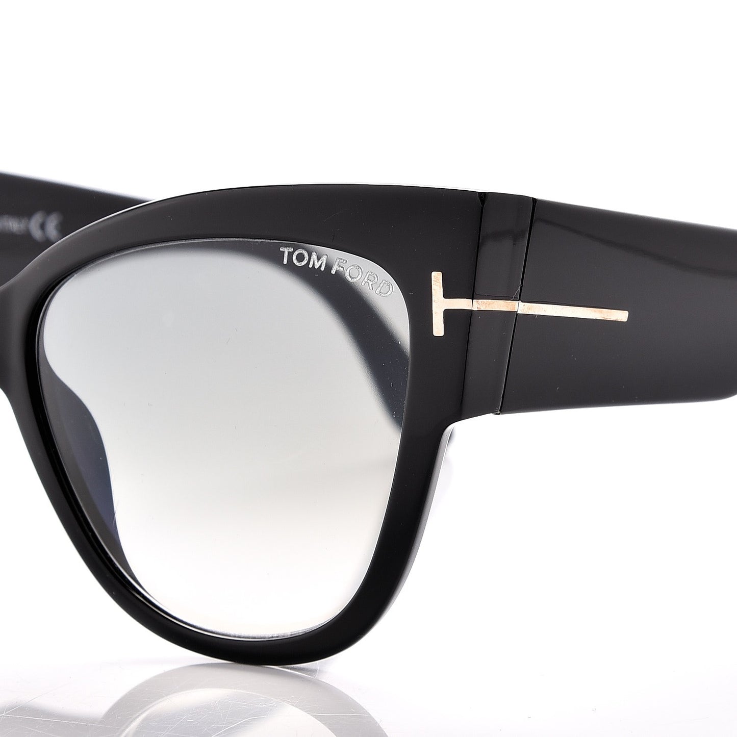 Acetate Anoushka Cat Eye Sunglasses TF371 Black