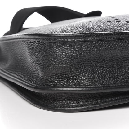 Hermes Taurillon Clemence Evelyne III PM Black 9 of 11