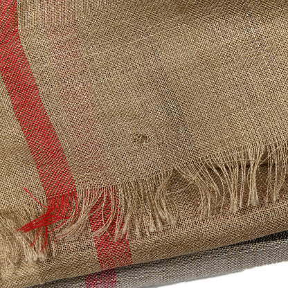 Burberry Wool Silk Gauze Giant Check Lightweight Scarf Camel 5 of 5