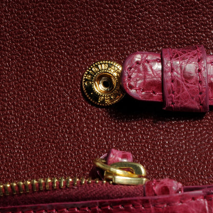 Nancy Gonzalez Crocodile Flap Crossbody Fuchsia 7 of 7