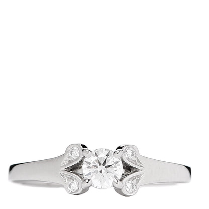 Cartier Platinum Diamond .23ct Ballerine Solitaire Engagement Ring 48 4.5 1 of 7