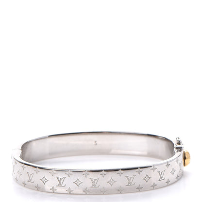Louis Vuitton Palladium Monogram Nanogram Cuff S 3 of 8