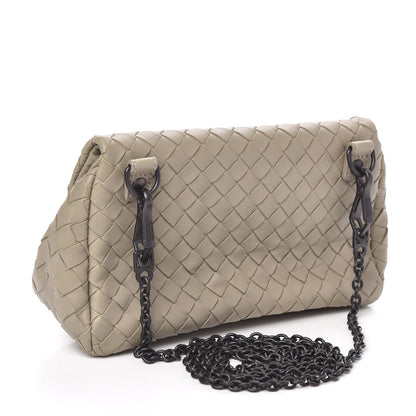 Bottega Veneta Nappa Intrecciato Mini Chain Messenger Fume 3 of 9