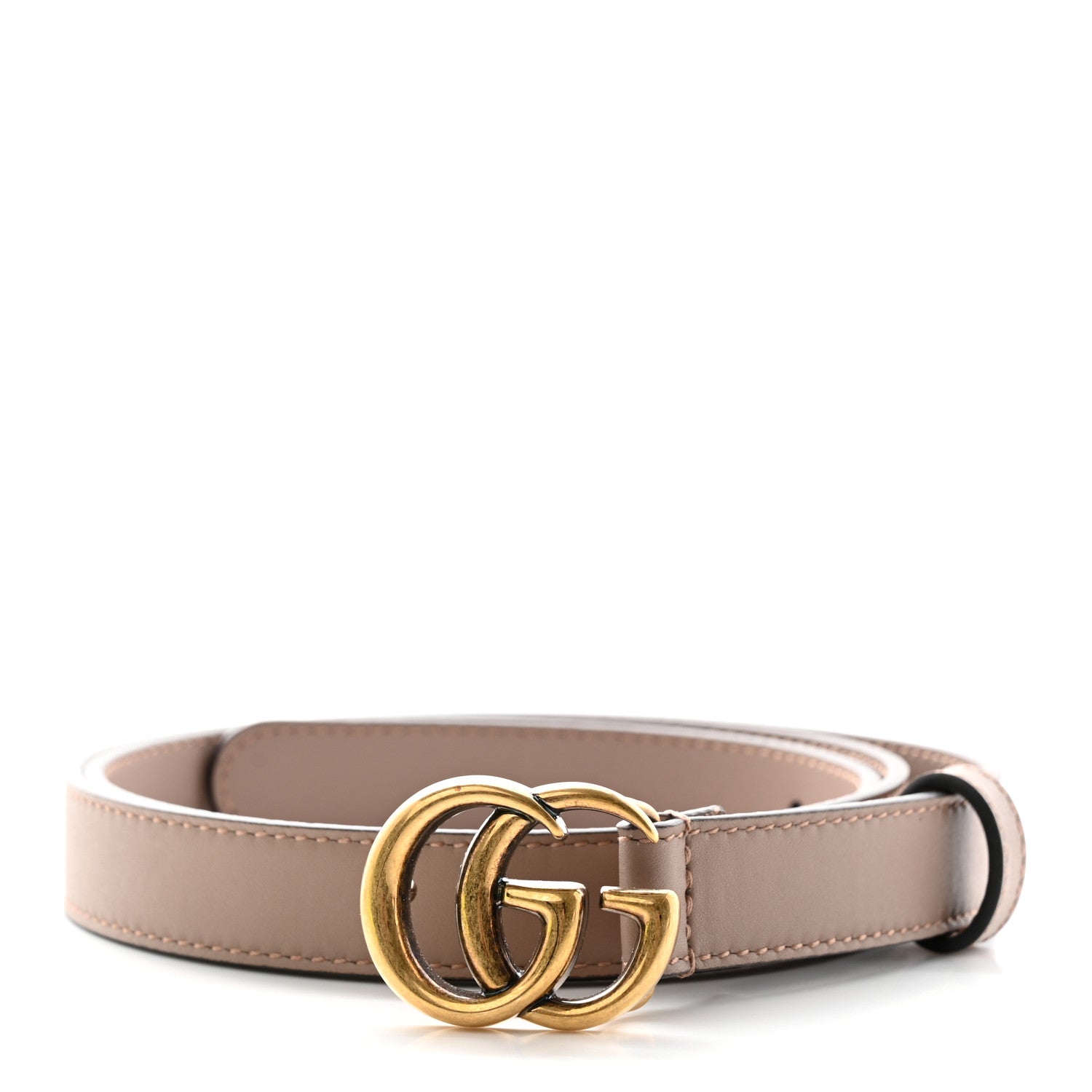 Gucci Calfskin Double G 20mm Belt 85 34 Porcelain Rose 1 of 10